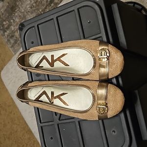 ANNE Klein Sport Bronze/Gold Flats Size 7.5